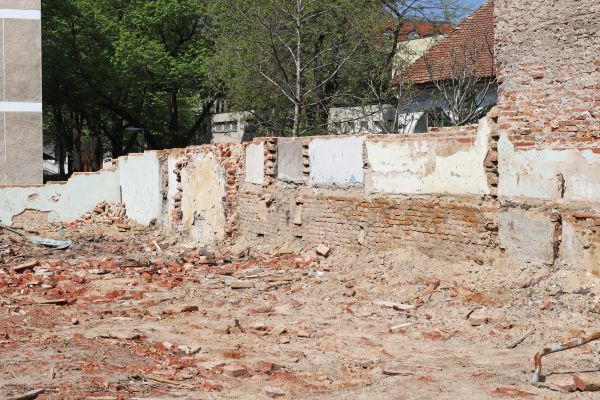 Brick Wall Demolition in South Bend