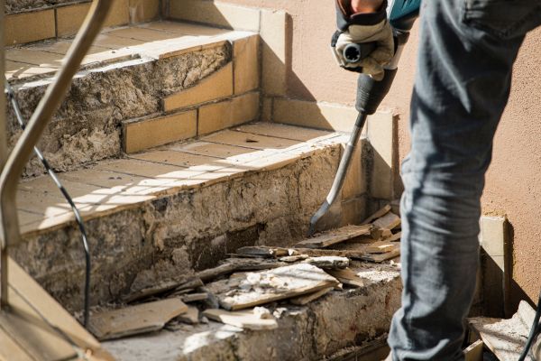 Concrete Stair Demolition in South Bend